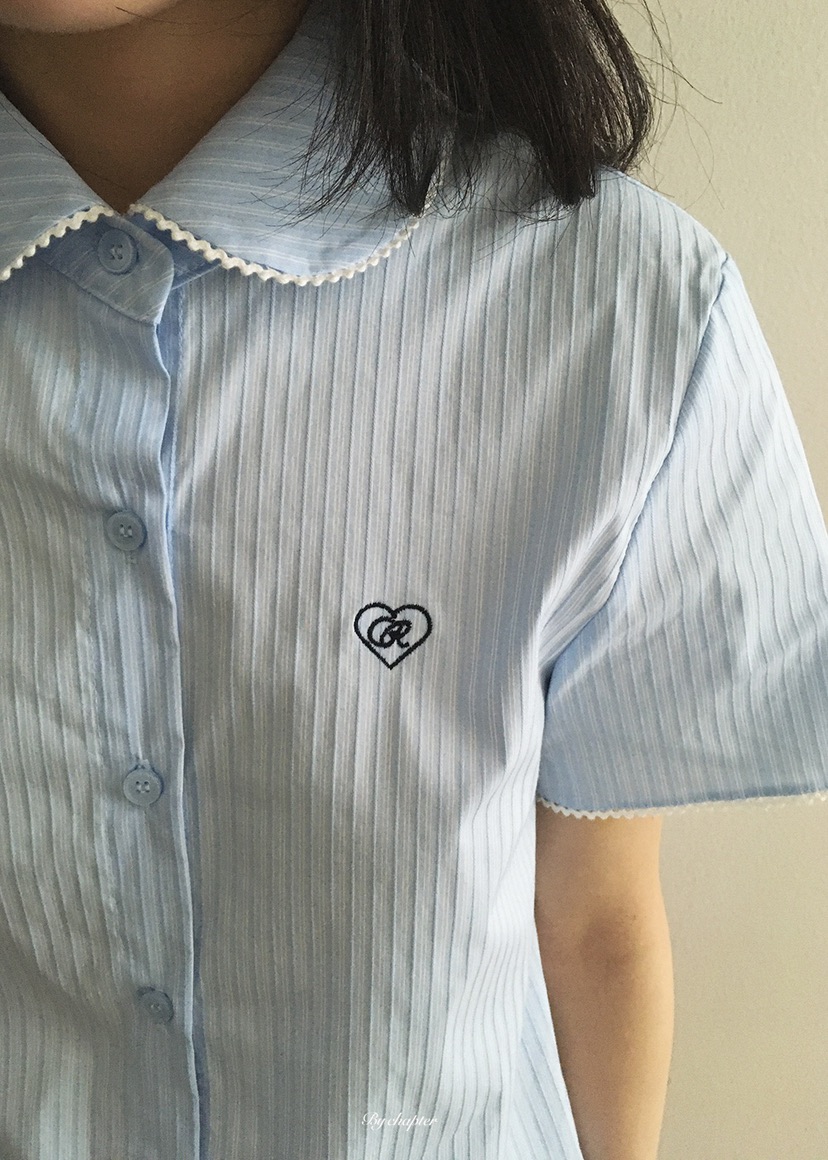 BY CHAPTER韓國代購女裝新品休閑職業時尚人氣襯衫蕾絲衫BY Chapter襯衫/蕾絲衫