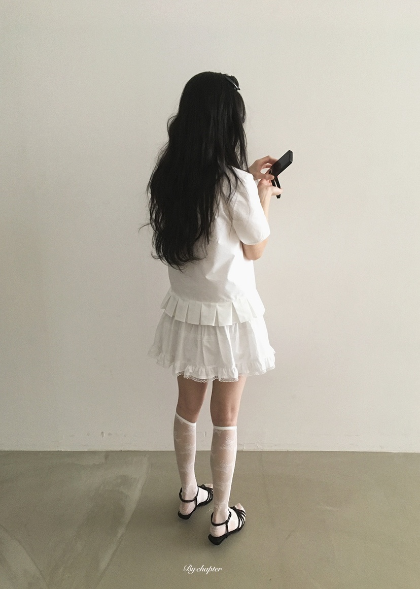 BY CHAPTER韓國代購女裝新品休閑職業時尚人氣襯衫蕾絲衫BY Chapter襯衫/蕾絲衫