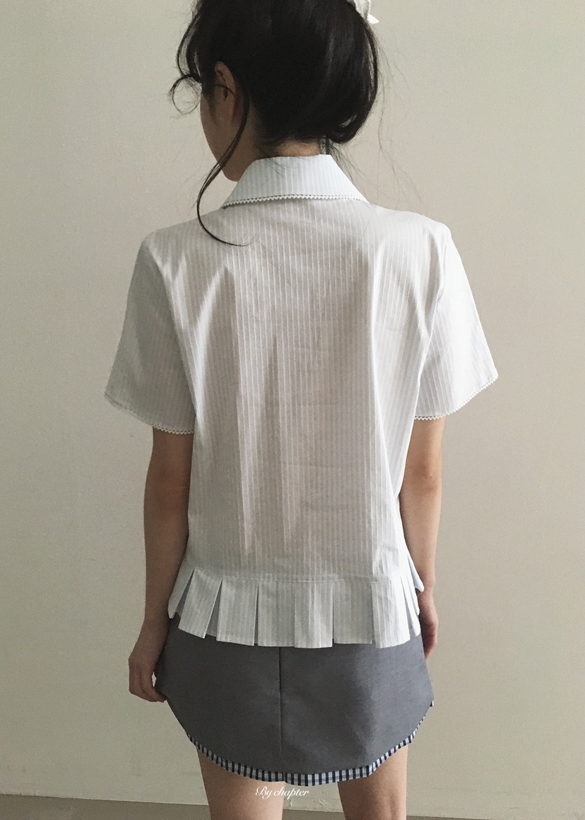 BY CHAPTER韓國代購女裝新品休閑職業時尚人氣襯衫蕾絲衫BY Chapter襯衫/蕾絲衫