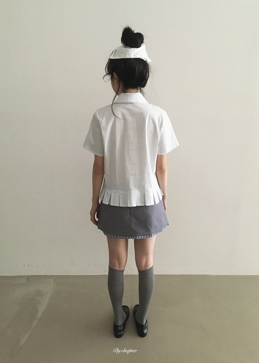 BY CHAPTER韓國代購女裝新品休閑職業時尚人氣襯衫蕾絲衫BY Chapter襯衫/蕾絲衫