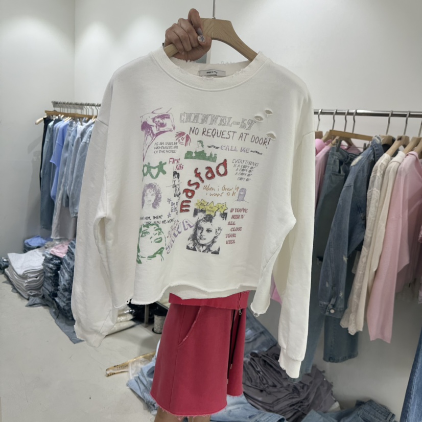 REPELLER韓國直郵實拍女裝新款職業人氣26春夏時尚休閑衛衣REPELLER衛衣圖色1