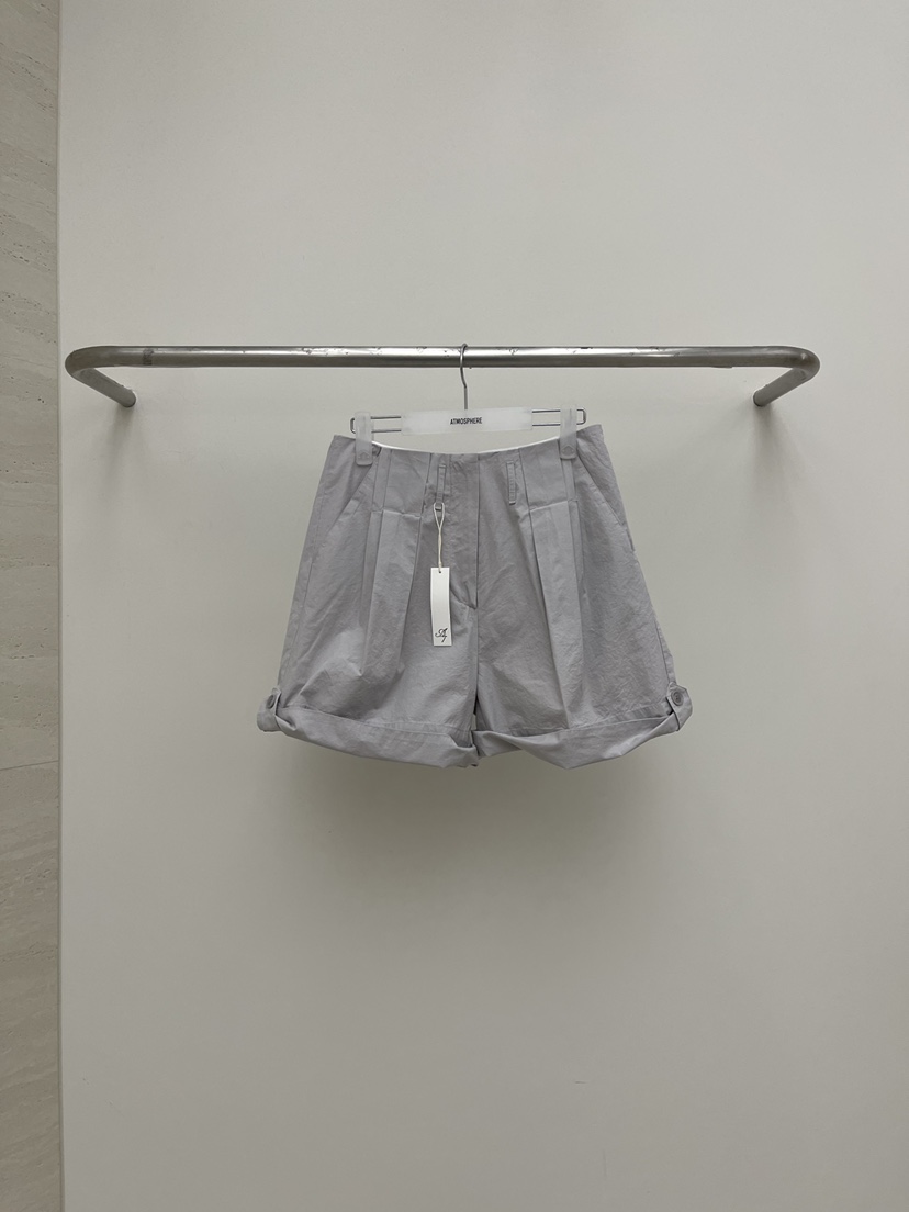 ATMOSPHERE韓國東大門直郵女裝新品熱賣26春夏職業短褲水洗ATMOSPHERE/BLING短褲圖色1