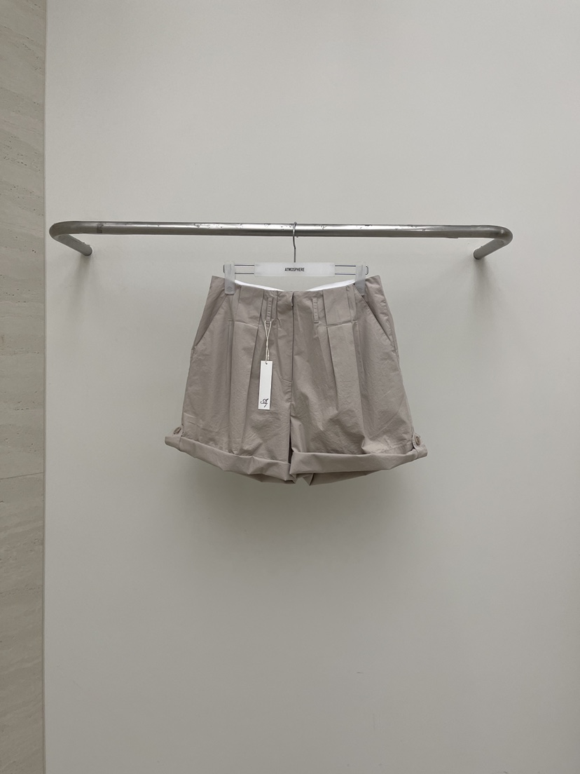 ATMOSPHERE韓國東大門直郵女裝新品熱賣26春夏職業短褲水洗ATMOSPHERE/BLING短褲圖色2