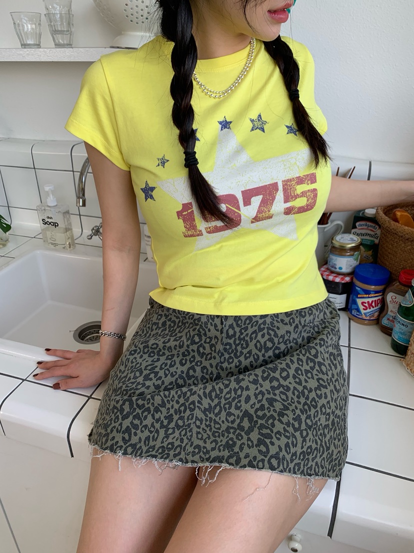 OKIE韓國代購女士新款26春夏職業時尚人氣熱賣休閑推薦T恤OKIET恤