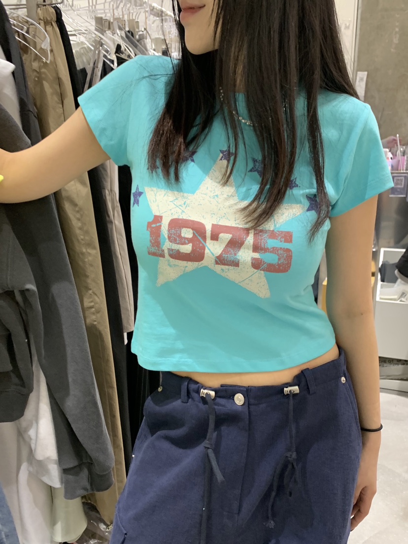 OKIE韓國代購女士新款26春夏職業時尚人氣熱賣休閑推薦T恤OKIET恤