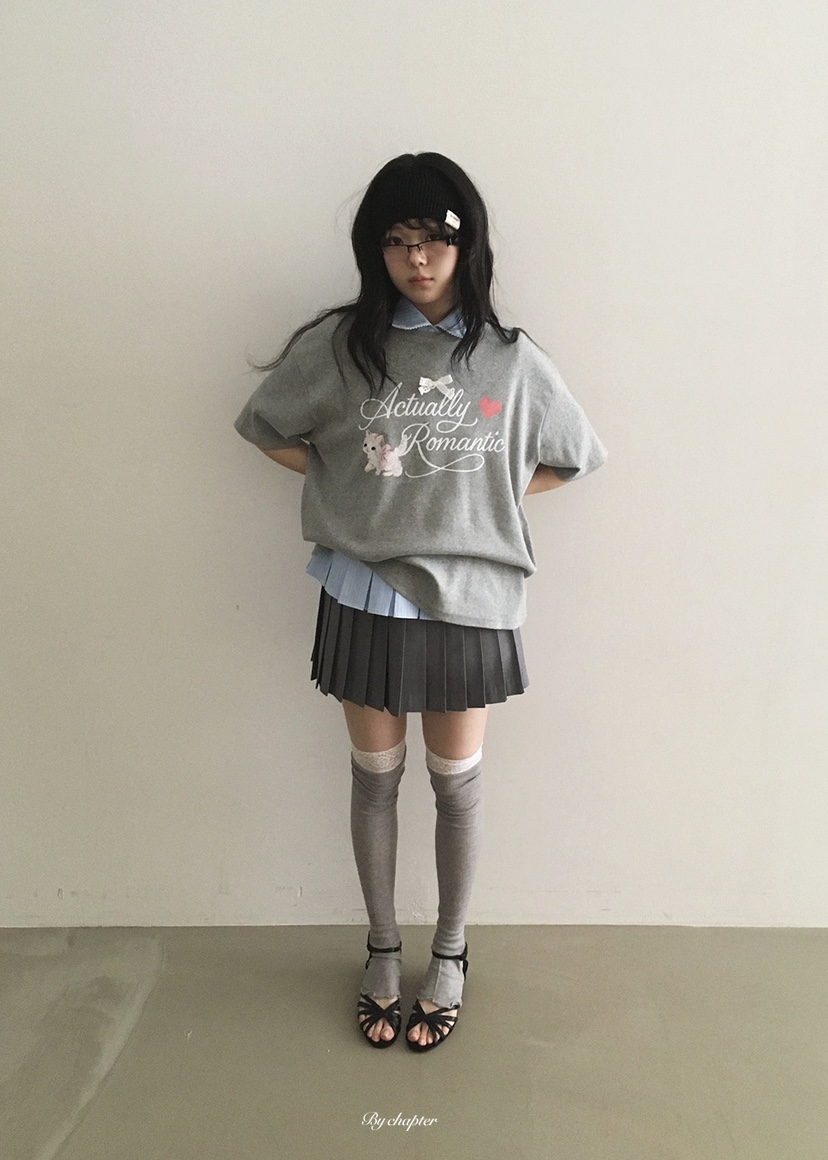 BY CHAPTER韓國東大門直郵女裝新款人氣休閑熱賣短裙褶裥BY Chapter短裙