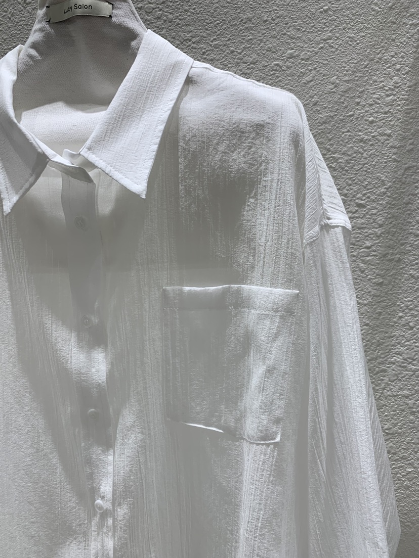 LUCY SALON韓國直郵女裝新品休閑熱賣人氣襯衫蕾絲衫含圍巾LUCY SALON襯衫/蕾絲衫