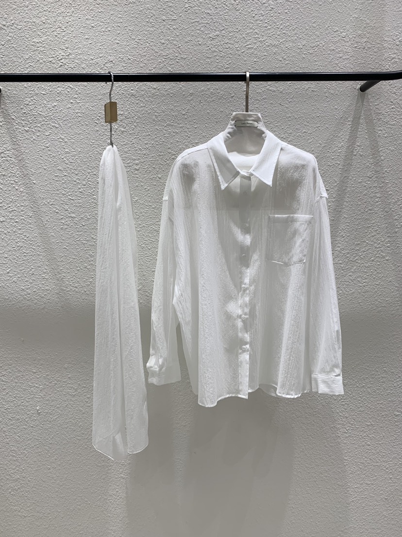 LUCY SALON韓國直郵女裝新品休閑熱賣人氣襯衫蕾絲衫含圍巾LUCY SALON襯衫/蕾絲衫圖色1