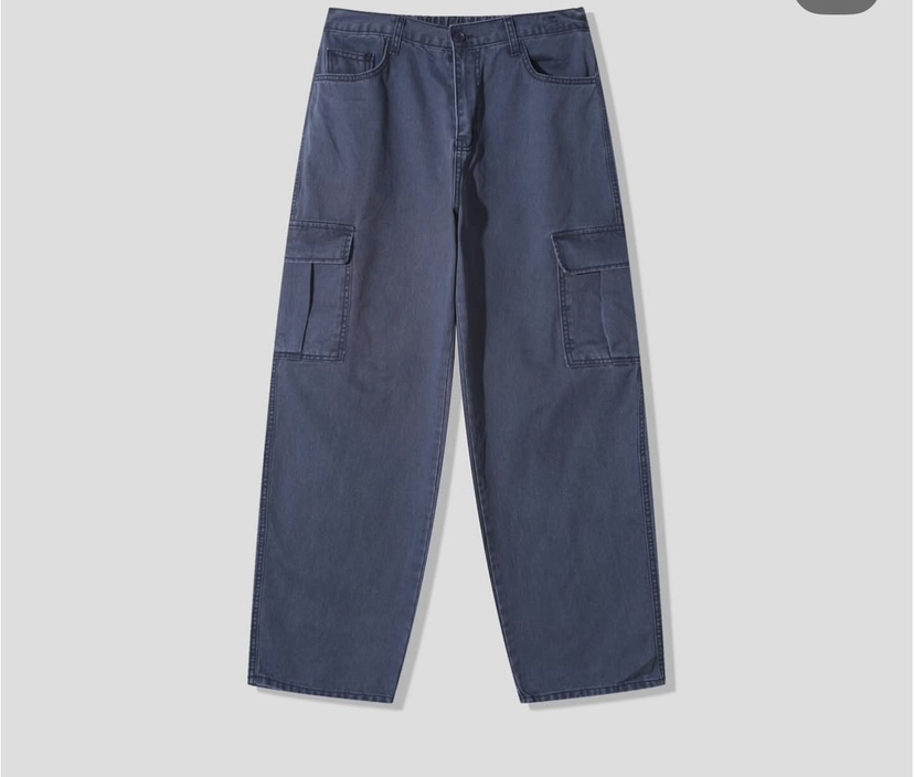 DUDE韓國東大門直郵女士新款熱賣推薦休閑褲男女同款口袋DUDE休閑褲圖色3