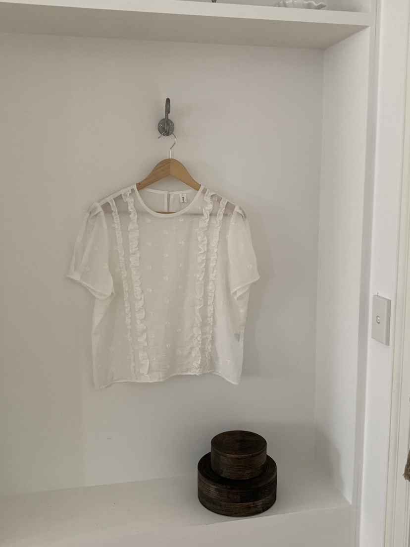 BIEN GARDER韓國代購女士新品人氣休閑26春夏襯衫蕾絲衫BIEN GARDER襯衫/蕾絲衫