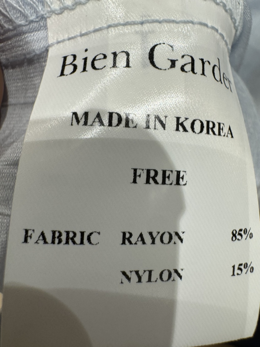 BIEN GARDER韓國代購女士新品人氣休閑26春夏襯衫蕾絲衫BIEN GARDER襯衫/蕾絲衫