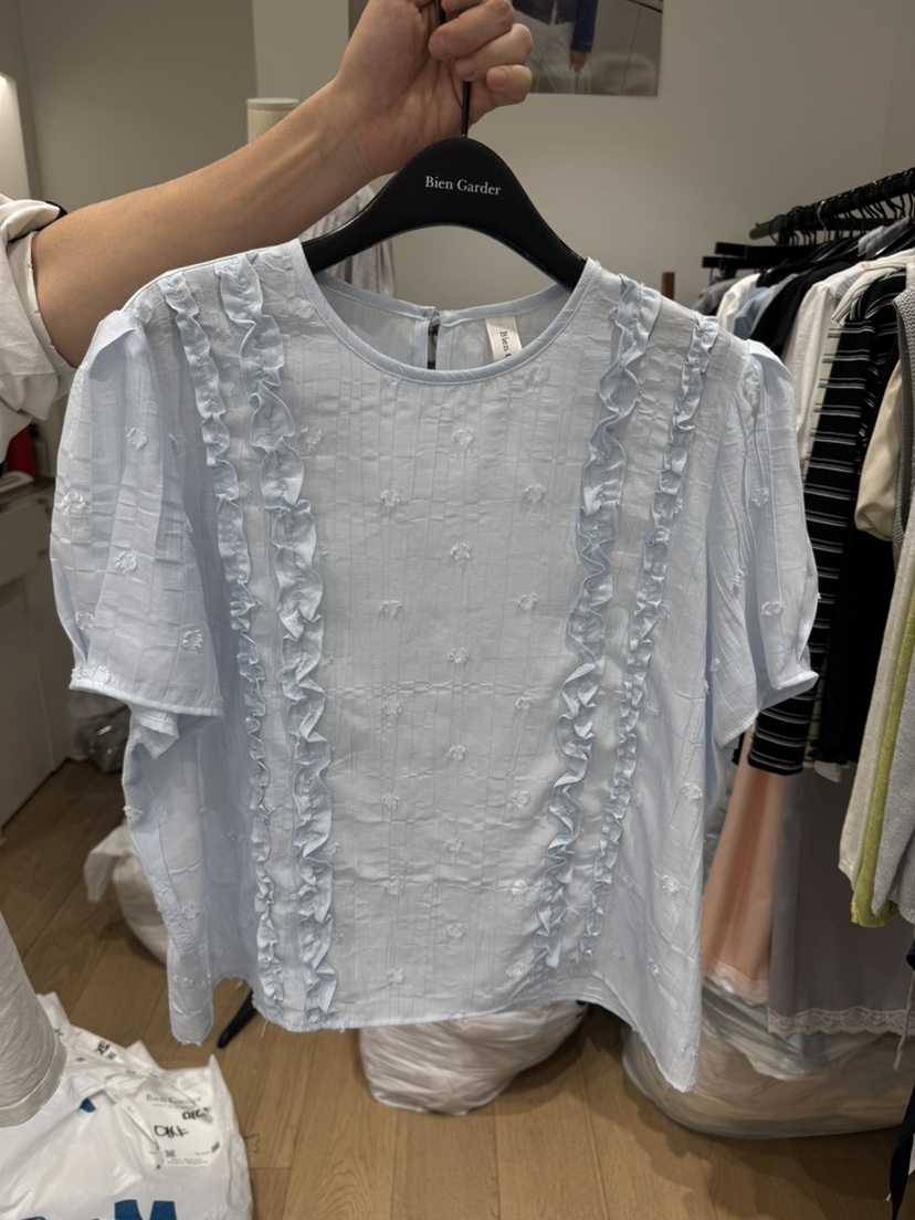 BIEN GARDER韓國代購女士新品人氣休閑26春夏襯衫蕾絲衫BIEN GARDER襯衫/蕾絲衫圖色2