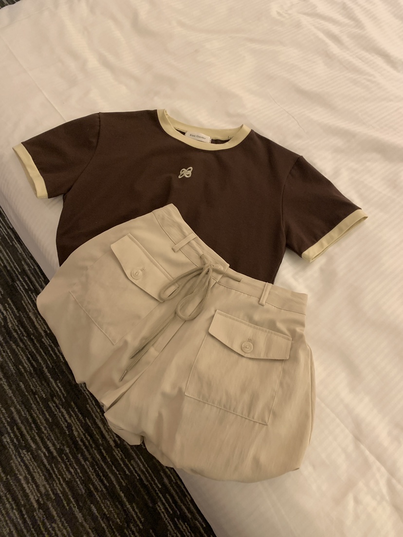 BIEN GARDER韓國東大門代購女裝新款26春夏時尚短褲口袋BIEN GARDER短褲