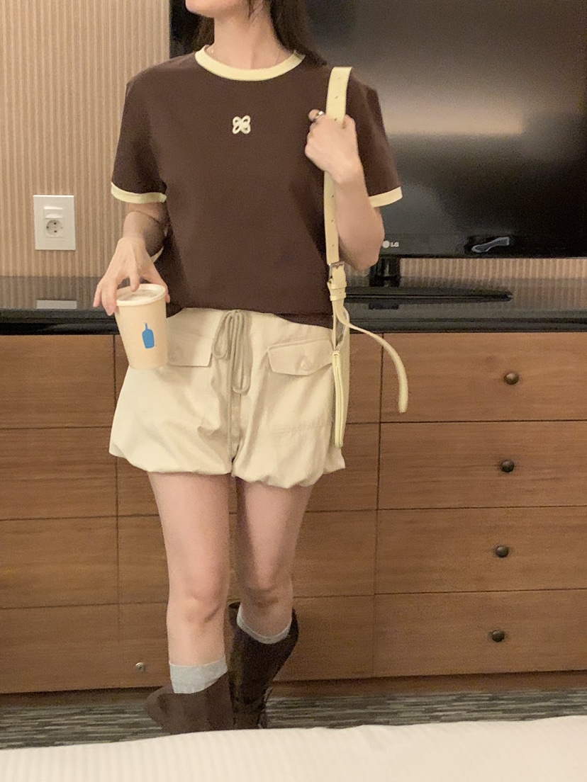 BIEN GARDER韓國東大門代購女裝新款26春夏時尚短褲口袋BIEN GARDER短褲