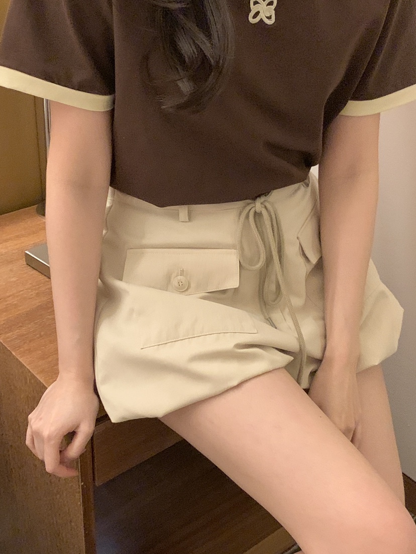 BIEN GARDER韓國東大門代購女裝新款26春夏時尚短褲口袋BIEN GARDER短褲