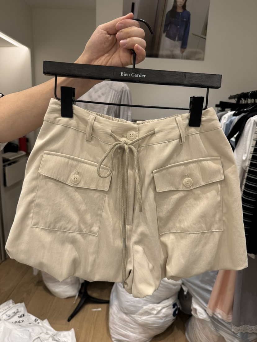 BIEN GARDER韓國東大門代購女裝新款26春夏時尚短褲口袋BIEN GARDER短褲圖色2