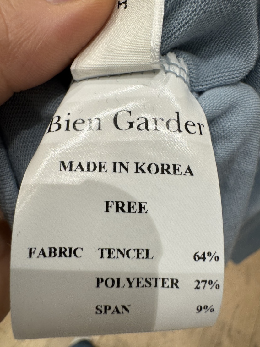 BIEN GARDER韓國東大門代購女士新品人氣時尚長袖T恤假兩件BIEN GARDER長袖T恤