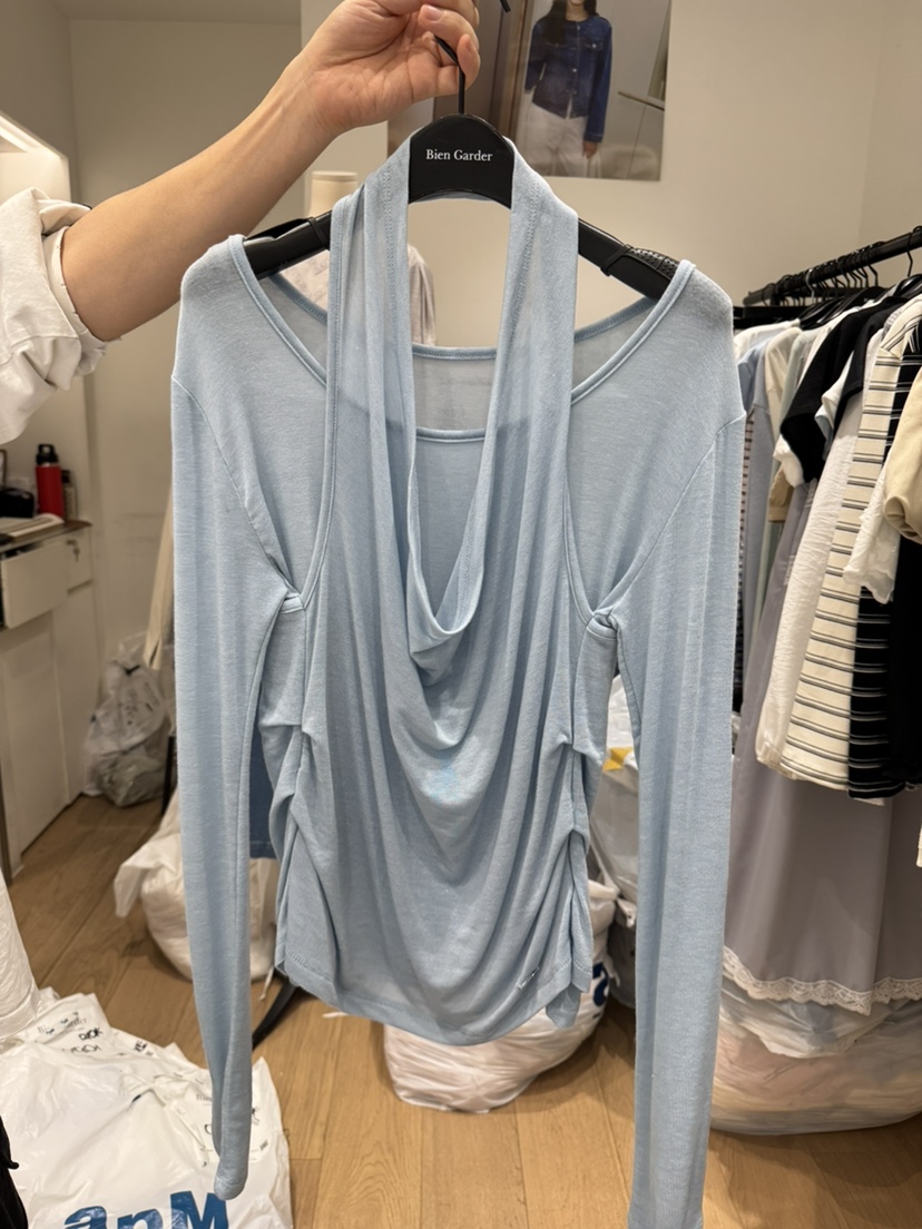 BIEN GARDER韓國東大門代購女士新品人氣時尚長袖T恤假兩件BIEN GARDER長袖T恤圖色3