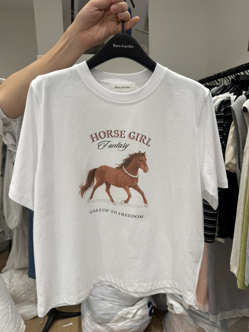 BIEN GARDER韓國東大門代購女士新款時尚推薦熱賣人氣T恤BIEN GARDERT恤圖色1