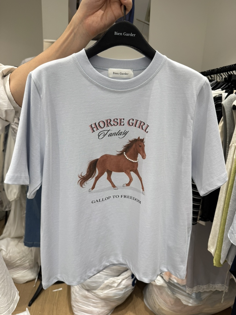 BIEN GARDER韓國東大門代購女士新款時尚推薦熱賣人氣T恤BIEN GARDERT恤圖色2