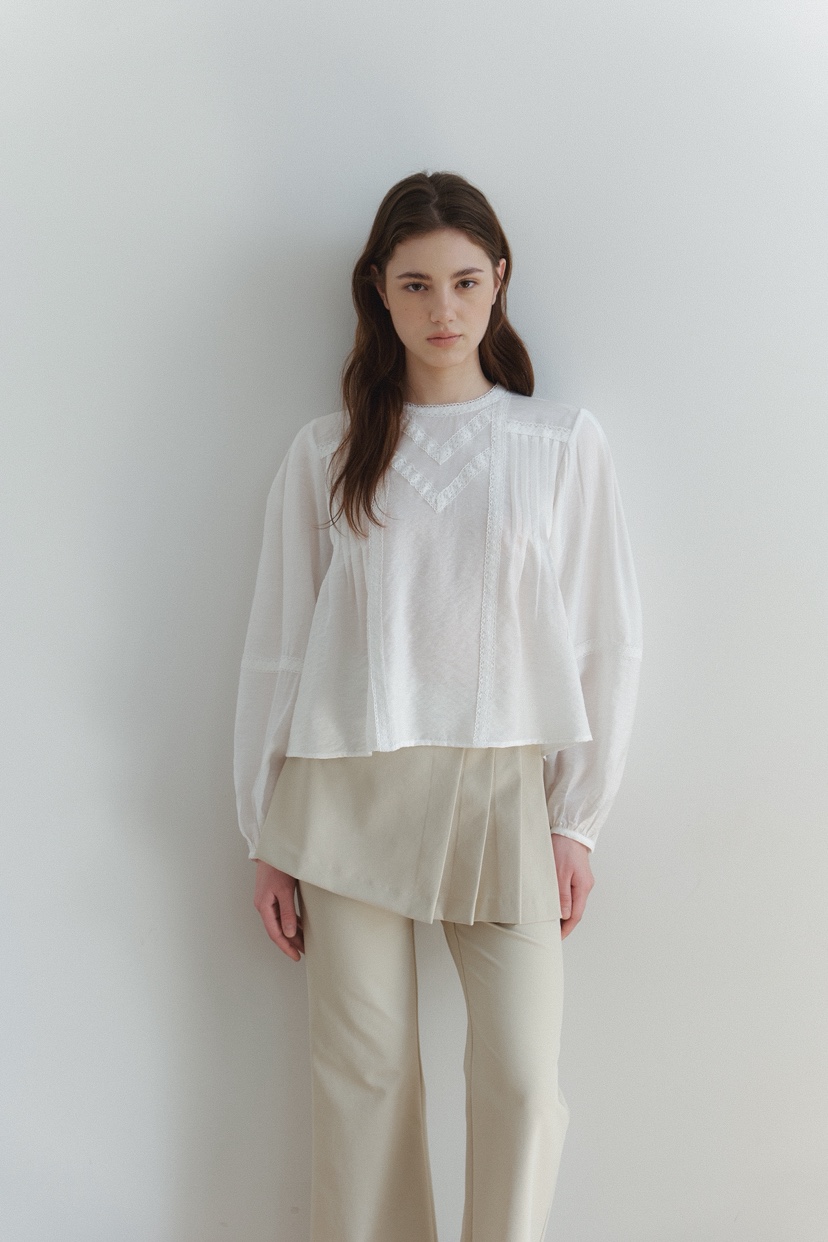 BIEN GARDER韓國代購女士新款熱賣休閑人氣推薦襯衫蕾絲衫BIEN GARDER襯衫/蕾絲衫