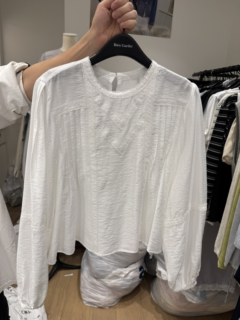 BIEN GARDER韓國代購女士新款熱賣休閑人氣推薦襯衫蕾絲衫BIEN GARDER襯衫/蕾絲衫圖色2
