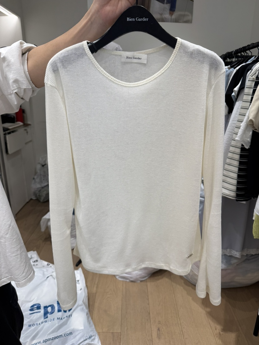 BIEN GARDER韓國直郵實拍女士新款熱賣推薦時尚職業長袖T恤BIEN GARDER長袖T恤圖色1