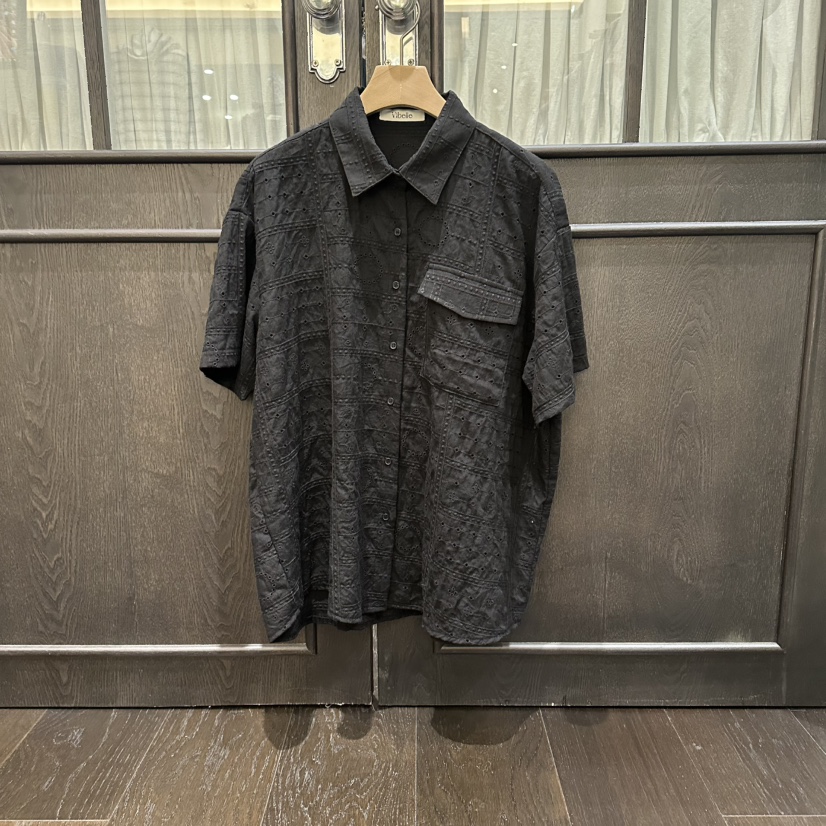 VIBELLE韓國直郵實拍女士新品人氣熱賣休閑推薦襯衫蕾絲衫VIBELLE襯衫/蕾絲衫圖色3