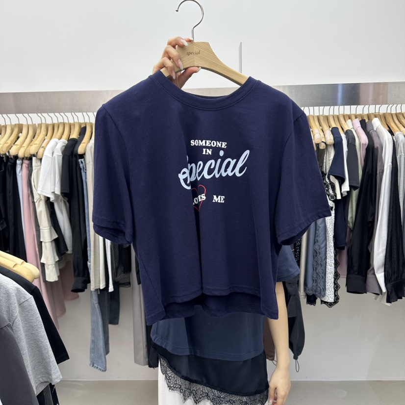 SPECIAL韓國直郵實拍女士新品職業熱賣時尚26春夏休閑T恤SPECIALT恤圖色2