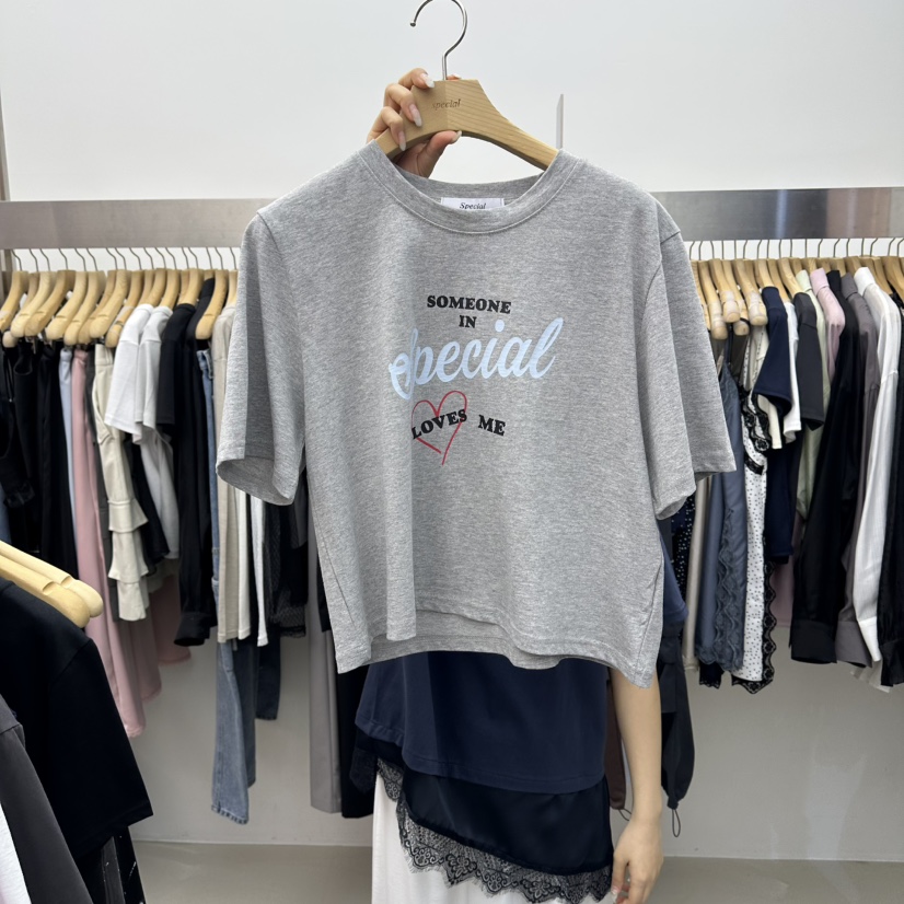 SPECIAL韓國直郵實拍女士新品職業熱賣時尚26春夏休閑T恤SPECIALT恤圖色4