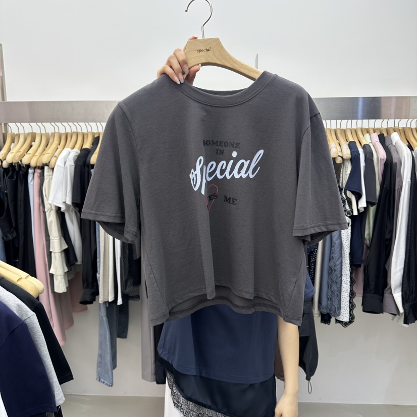 SPECIAL韓國直郵實拍女士新品職業熱賣時尚26春夏休閑T恤SPECIALT恤圖色5
