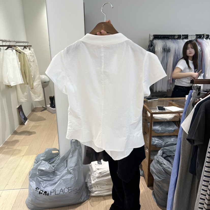 AGO韓國東大門代購女裝新品推薦時尚人氣熱賣26春夏襯衫蕾絲衫AGO襯衫/蕾絲衫