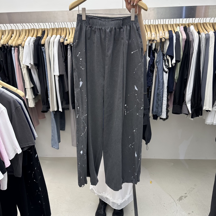 SPECIAL韓國代購女裝新品職業熱賣休閑時尚推薦26春夏休閑褲SPECIAL休閑褲圖色1灰色