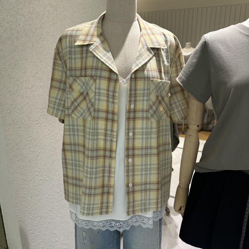 GRADE韓國直郵女裝新品休閑人氣時尚推薦襯衫蕾絲衫不含內搭GRADE襯衫/蕾絲衫圖色1