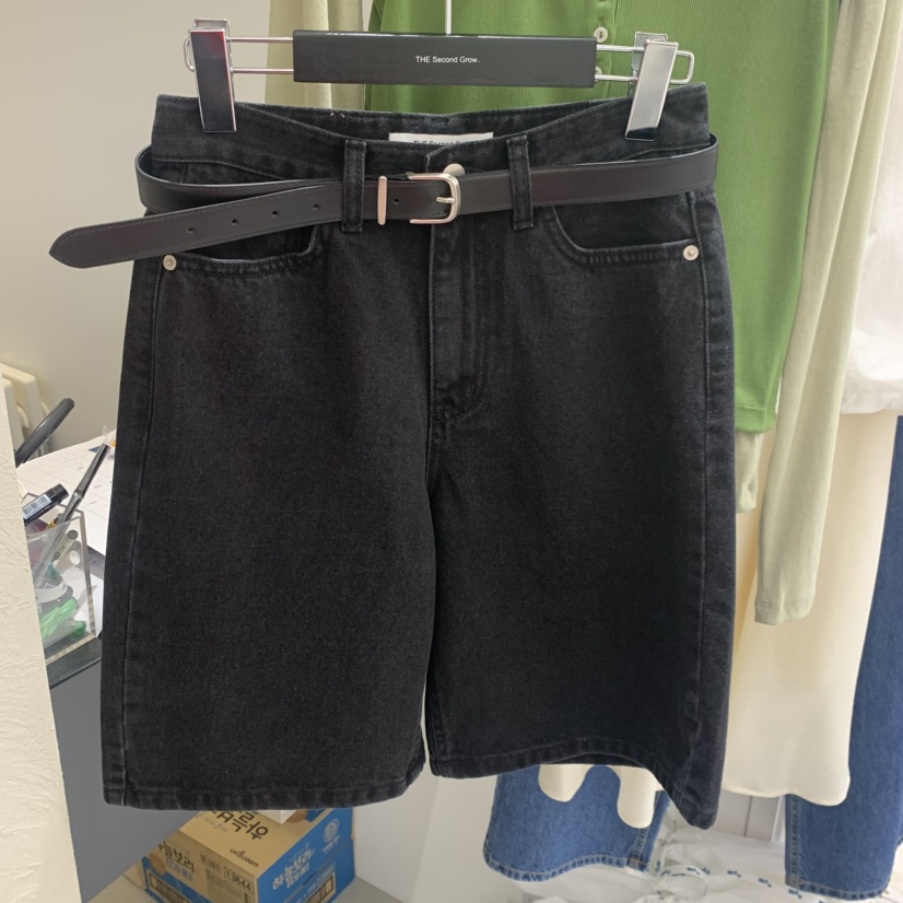 THE SECOND GROW韓國直郵實拍女士新品26春夏短褲不含腰帶THE SECOND GROW短褲圖色1