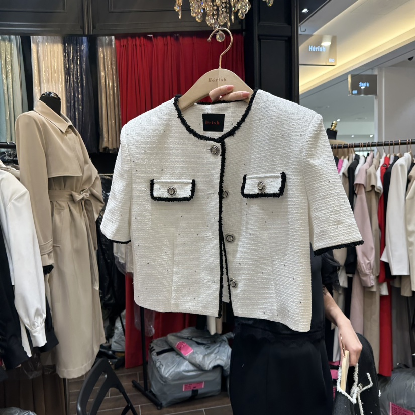 HERISH韓國直郵女士新品26春夏熱賣職業推薦時尚休閑夾克Herish夾克圖色1