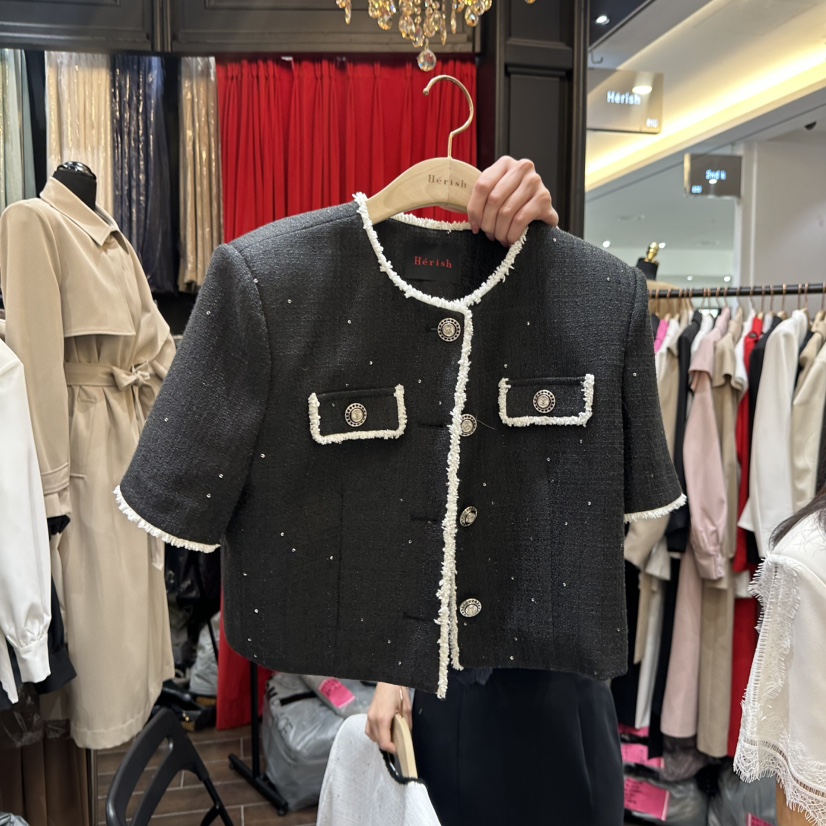 HERISH韓國直郵女士新品26春夏熱賣職業推薦時尚休閑夾克Herish夾克圖色2