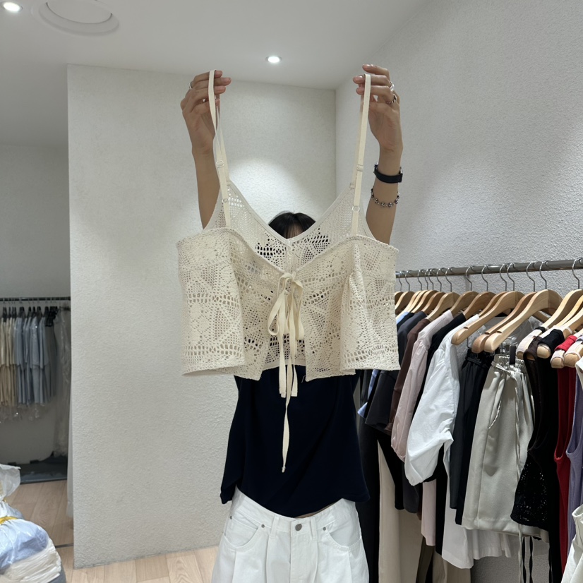 EPIC-S韓國直郵實拍女士新款推薦26春夏吊帶背心鉤針編織EPIC-S吊帶/背心