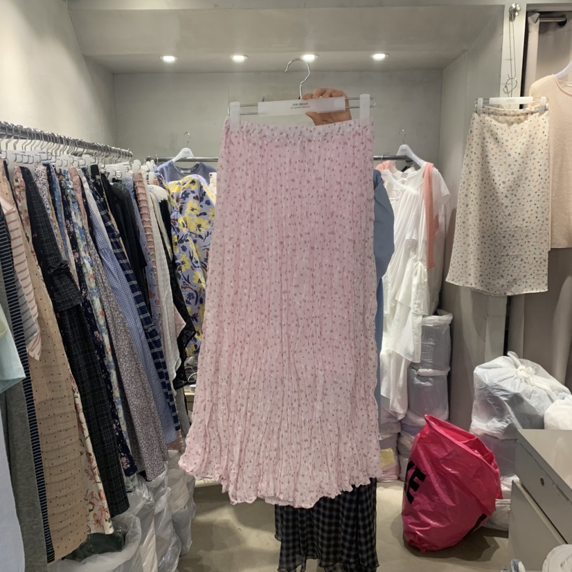 LOGROAD韓國代購女士新款休閑26春夏職業推薦熱賣時尚長裙LOG ROAD長裙圖色1