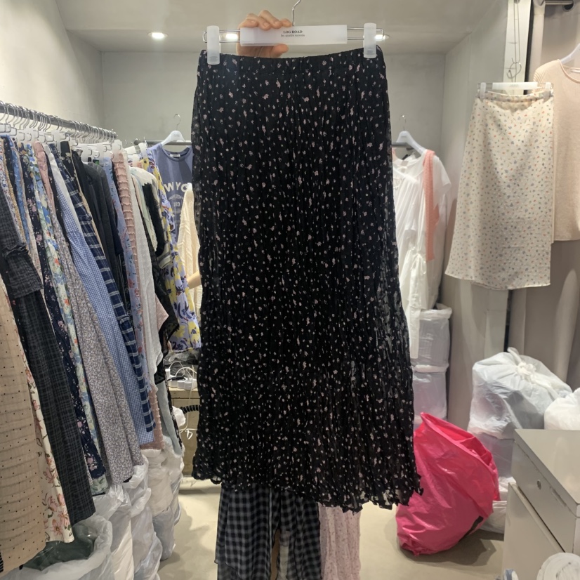 LOGROAD韓國代購女士新款休閑26春夏職業推薦熱賣時尚長裙LOG ROAD長裙圖色2