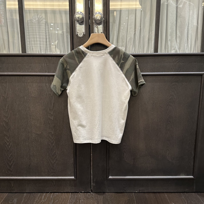 VIBELLE韓國直郵女裝新款休閑時尚26春夏熱賣推薦T恤迷彩VIBELLET恤