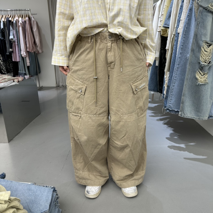 VAULT韓國東大門直郵女裝新品26春夏熱賣時尚人氣休閑休閑褲VAULT休閑褲圖色1