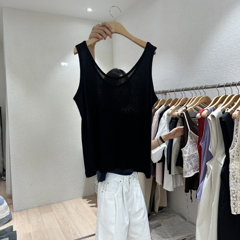 EPIC-S韓國直郵女裝新款熱賣人氣休閑時尚推薦職業吊帶背心EPIC-S吊帶/背心圖色5黑色