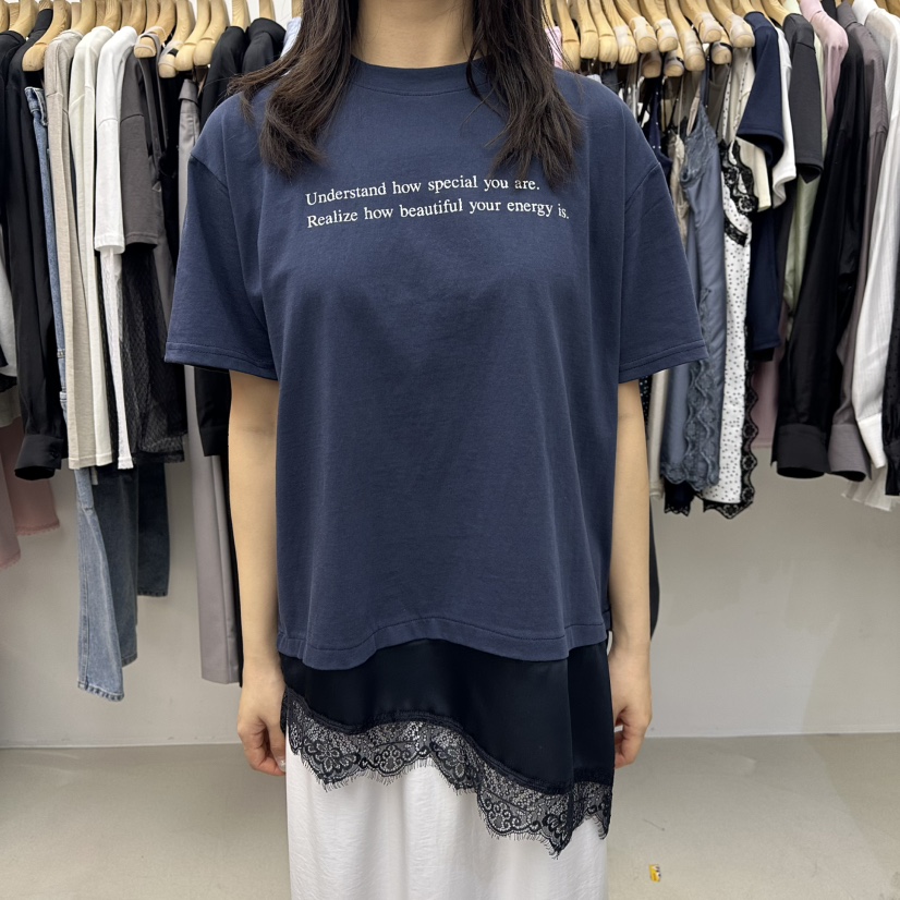 SPECIAL韓國直郵實拍女裝新品休閑26春夏職業T恤不對稱緞面SPECIALT恤圖色3