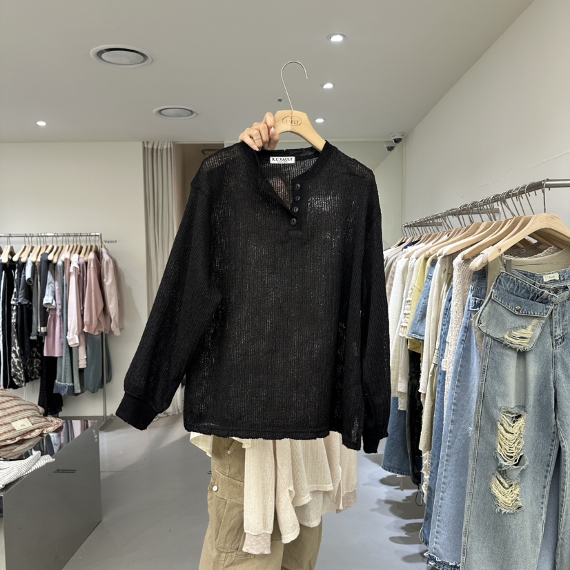 VAULT韓國東大門代購女裝新品熱賣休閑26春夏針織衫不含腰包VAULT針織衫圖色3