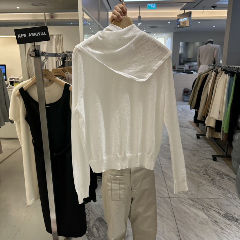 MER韓國代購女士新品推薦26春夏休閑人氣時尚套裝兩件套圍巾MER/ANGELO BIANCO套裝