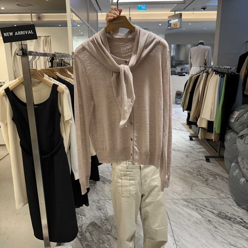 MER韓國代購女士新品推薦26春夏休閑人氣時尚套裝兩件套圍巾MER/ANGELO BIANCO套裝圖色2