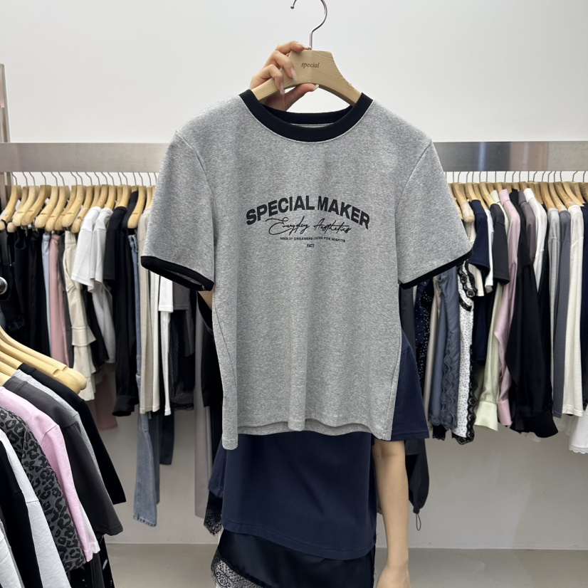 SPECIAL韓國直郵女士新品職業休閑時尚推薦熱賣26春夏T恤SPECIALT恤圖色2