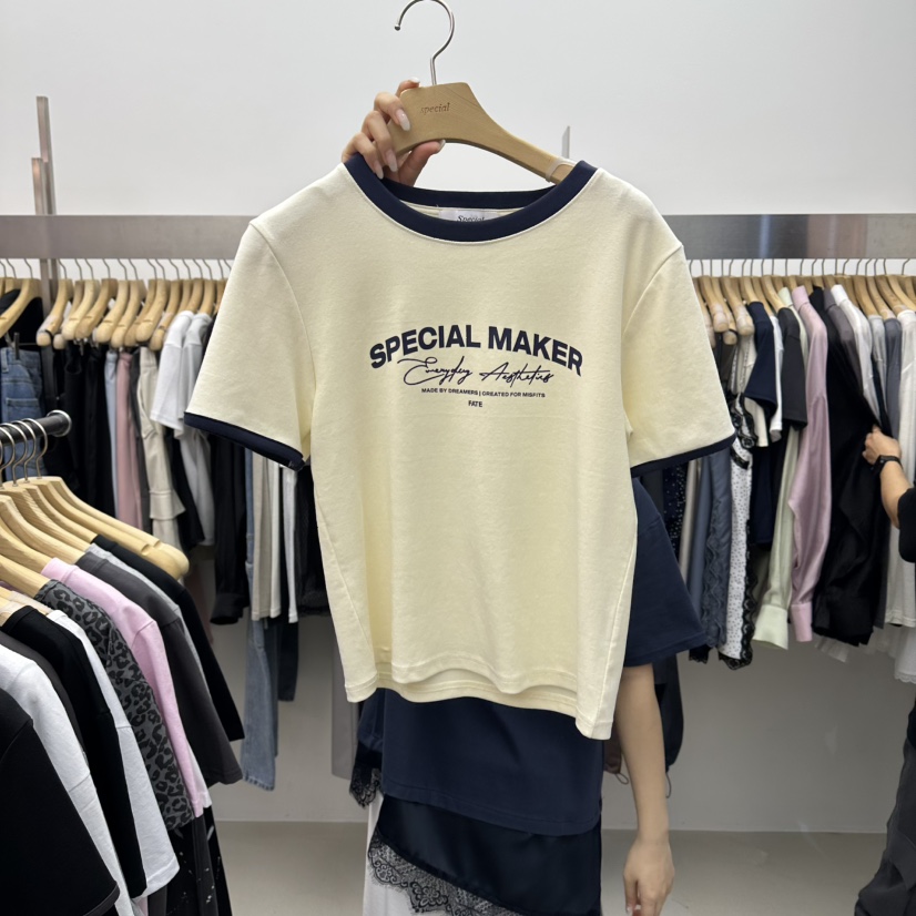 SPECIAL韓國直郵女士新品職業休閑時尚推薦熱賣26春夏T恤SPECIALT恤圖色3