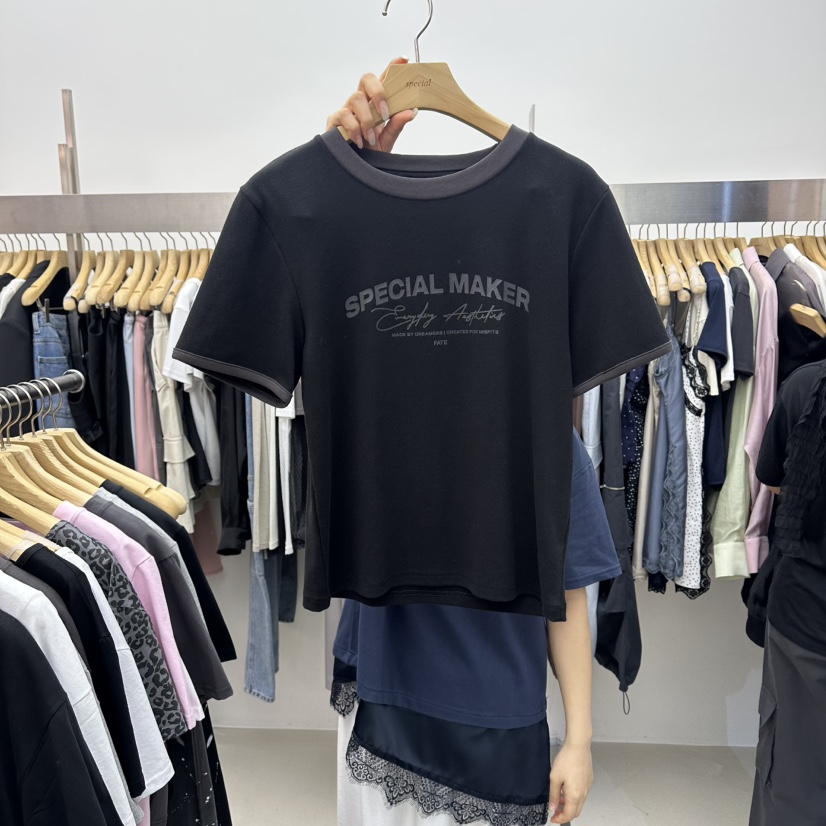 SPECIAL韓國直郵女士新品職業休閑時尚推薦熱賣26春夏T恤SPECIALT恤圖色4
